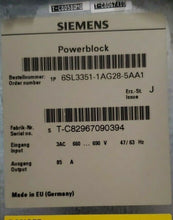 Load image into Gallery viewer, Siemens 6SL3351-1AG28-5AA1 SINAMICS REPLACEMENT POWER BLOCK