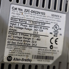 Load image into Gallery viewer, Allen-Bradley 23C-D022A10ENNAANN-LR VFD