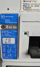 Load image into Gallery viewer, EATON CUTLER HAMMER KD3400F 3 Pole 400 AMP Breaker
