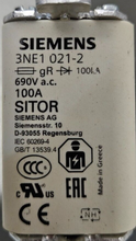 Load image into Gallery viewer, Siemens 3NE1 021-1  100AMP FUSE

