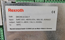 Load image into Gallery viewer, Bosch Rexroth DKCXX.3-040-7 SERVO AMPLIFIER DRIVE
