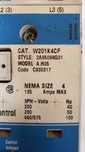 Load image into Gallery viewer, Eaton/Cutler-Hammer W201K4CF ADVANTAGE SIZE 4 135AMP 120VCOIL 100HP
