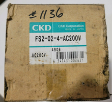 Load image into Gallery viewer, CKD CORP FS2-02-4-AC200V SOLENOID NEW
