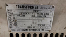 Load image into Gallery viewer, Nunome Electric 32 KVA Transformer PRI:230/460 SEC:180/200/220 92.4AMP
