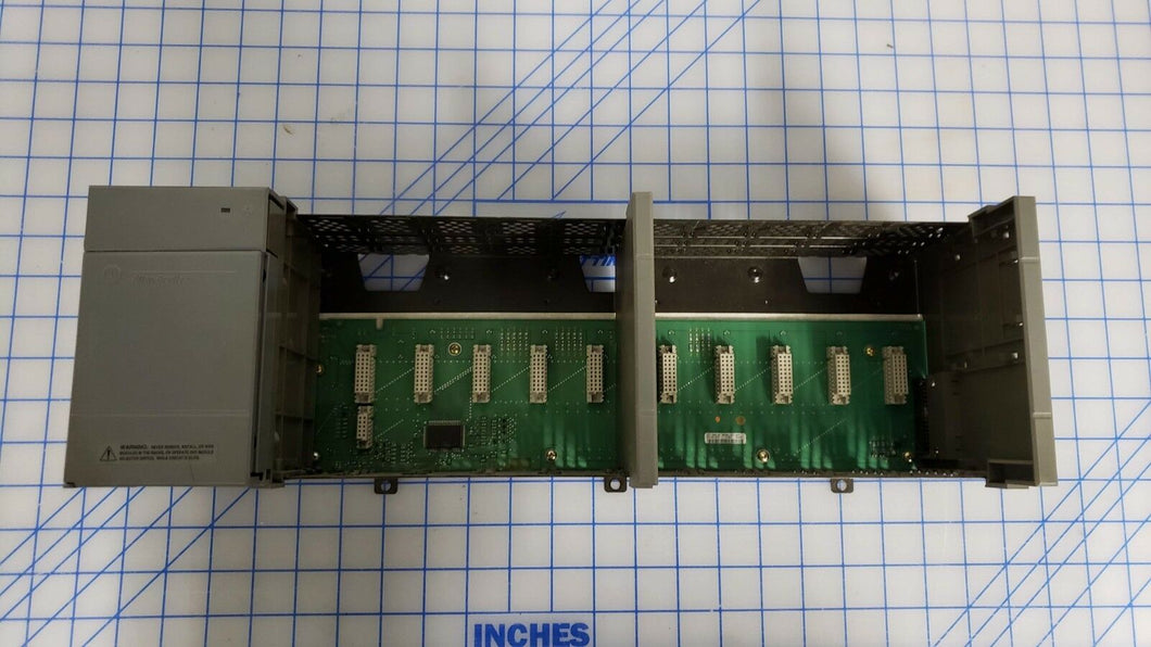 Allen Bradley 1746-A10 SER B 10 Slot Rack with 1746-P2 SER C Power Supply