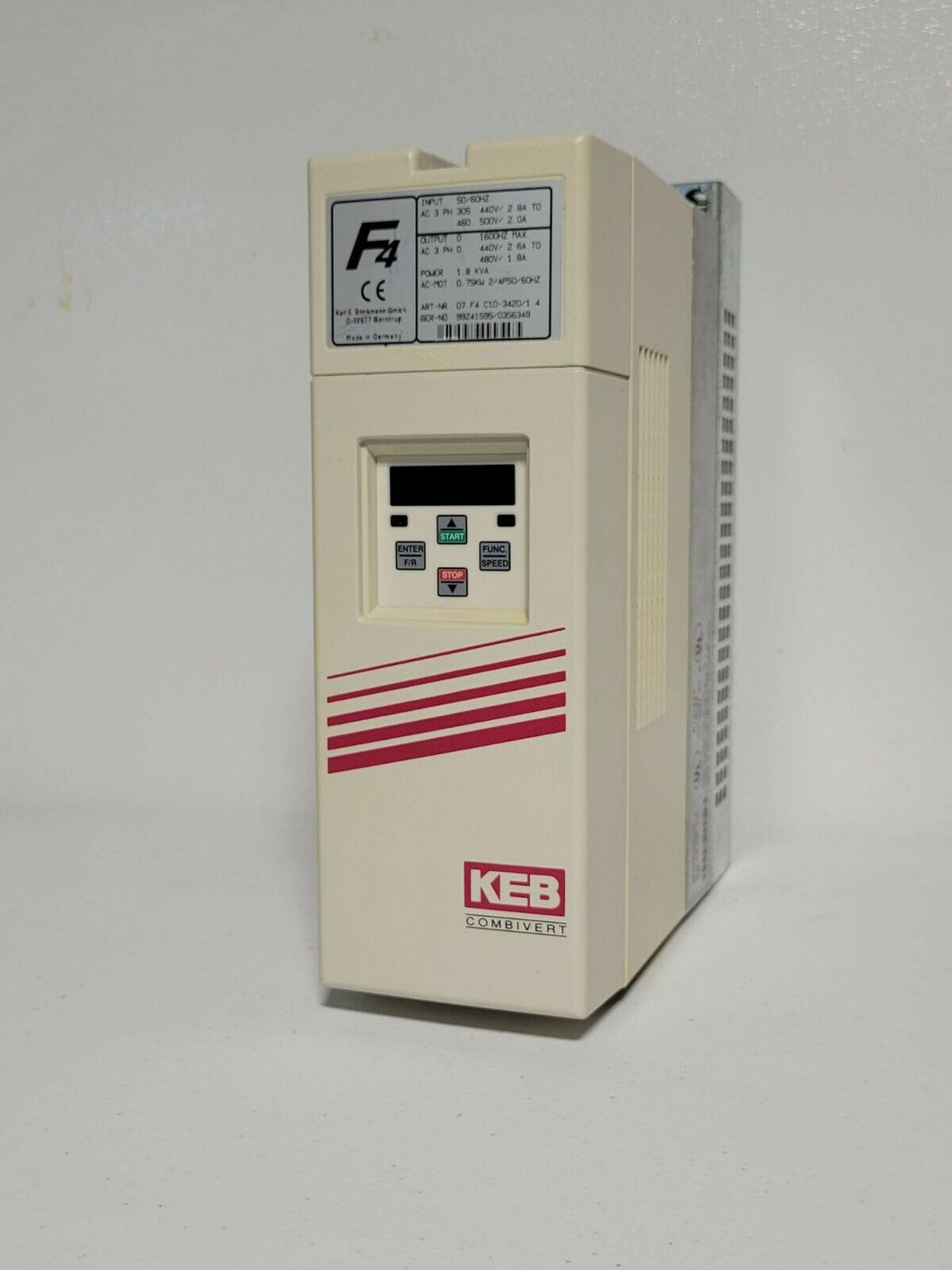 KEB AUTOMATION COMBIVERT DRIVE 07.F4.C1D-3420/1.4
