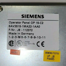 Load image into Gallery viewer, Siemens 6AV3515-1MA22-1AA0 Operator Panel OP 15-C2
