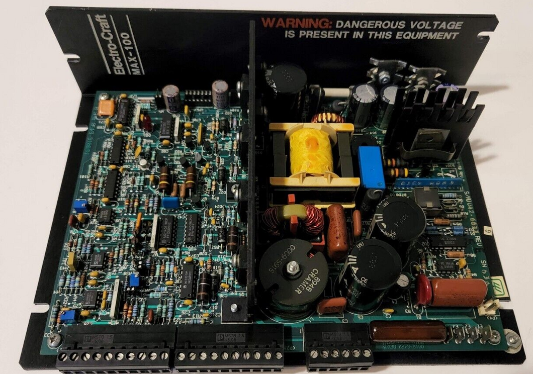 Electro-Craft Max-100 115V PWM SERVO DRIVE P/N 9078-0121 B