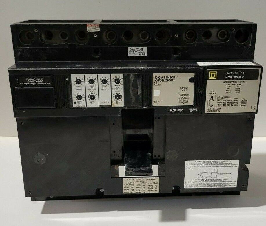 Square D NXP361200GMT 1200A 600V 3-Pole Circuit Breaker