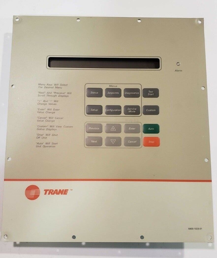 Trane X13650780-03 REV E Touch Panel