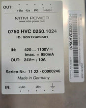 Load image into Gallery viewer, MTM POWER 0750HVC0250.1024 Power Supply
